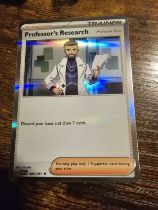 Pokemon Professor's Research 088/091 holo rare card