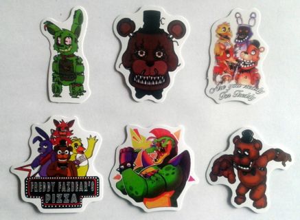 Six Five Nights At Freddy's Vinyl Stickers #1