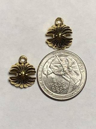 ANTIQUE GOLD CHARMS~#62~SET OF 2~FREE SHIPPING!