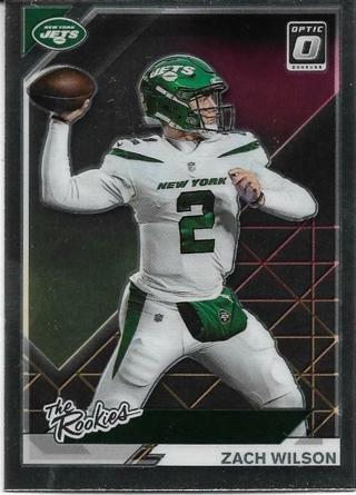 2021 DONRUSS OPTIC ZACH WILSON THE ROOKIES INSERT ROOKIE CARD