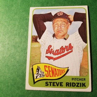 1965 - TOPPS BASEBALL CARD NO. 211 - STEVE RIDIK - SENATORS