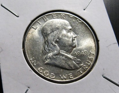 ★★ 1949-S FRANKLIN HALF DOLLAR BU ★★ **KEY DATE - 90% SILVER**