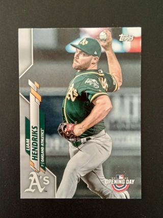 Two Oakland Athletics Hendriks & Crisp Baseball Cards