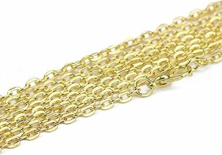 24-INCH GP 3X4MM CHAIN NECKLACE #1 (PLEASE READ DESCRIPTION