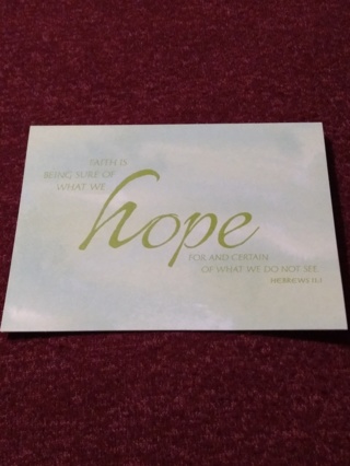 Scripture Notecard - hope