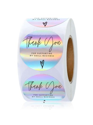 100 Thank You Stickers