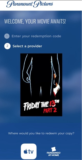 FRIDAY THE 13TH PART 2 digital from 4k