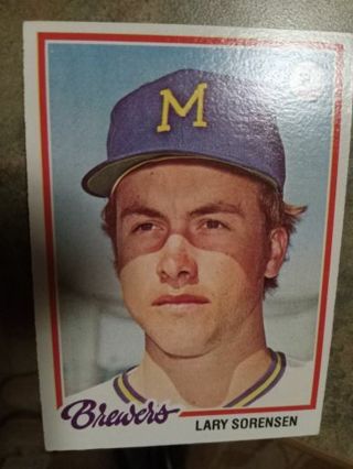 1978 TOPPS LARRY SORENSEN MILWAUKEE BREWERS BASEBALL CARD# 569