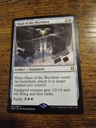 Magic the gathering mtg Maul of the Skyclaves rare card Zendikar Rising