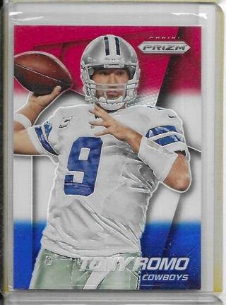 Tony Romo 2014 Prizm Prizms Red White & Blue #37