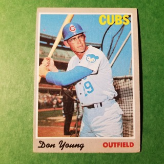 1970 - TOPPS EXMT - NRMT BASEBALL - CARD NO. 117 - DON YOUNG - CUBS