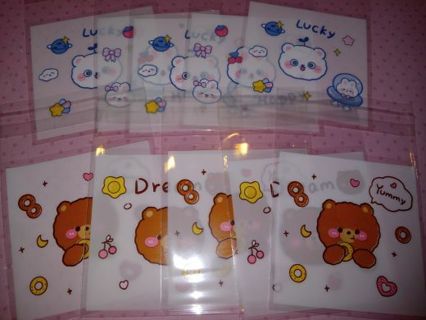 Bear cello bags 10 PC 7*3 cm no refunds I send all regular mail win 2 or more get bonus