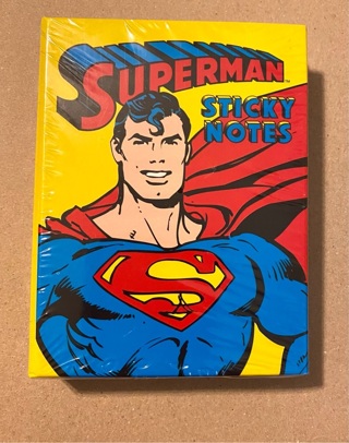 Sealed Pack of Super Man Sticky Notes
