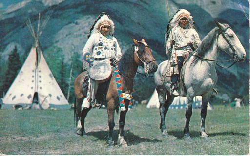 Vintage Postcard Indian Chiefs