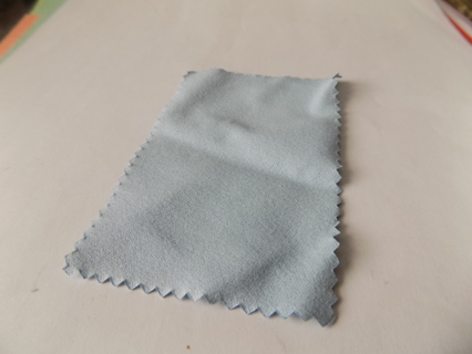 Blue jewelry polishing cloth