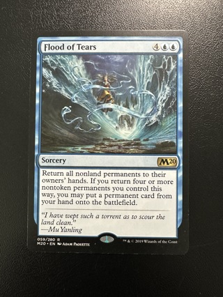 Flood of Tears MTG Magic 2020 Core Set Rare Card