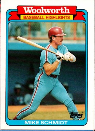 1988 Topps Woolworth Mike Schmidt