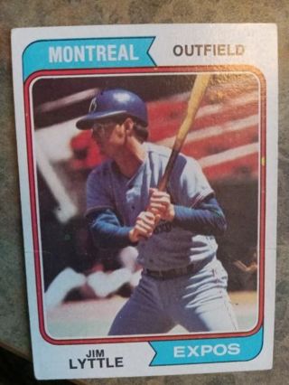 1974 T.C.G. JIM LYTTLE MONTREAL EXPOS BASEBALL CARD]# 437