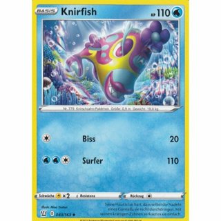 Tradingcard - 2021 Pokemon german Knirfish 043/163 