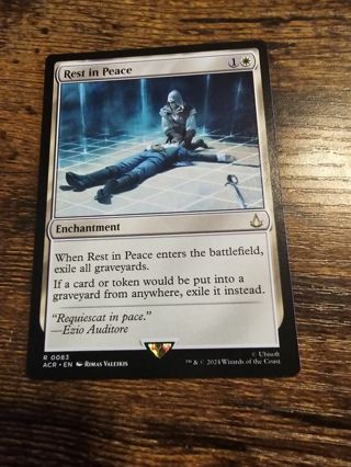 Magic the gathering mtg Rest in Peace rare card Assassins Creed