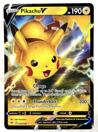 Pokémon TCG Pikachu V Vivid Voltage 043/185 Holo Ultra Rare NM