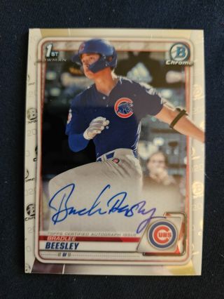 2020 Bowman Draft Chrome Autograph Bradlee Beesley