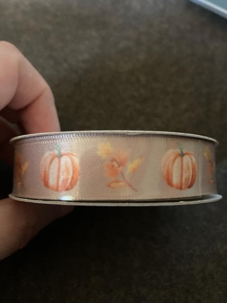 Pumpkins & Leaves Decorative Ribbon (New)