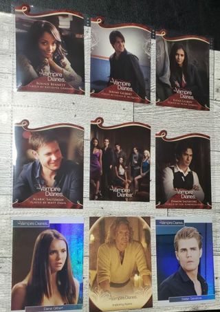 9 Vampire Diaries Cards 2011 & 2014