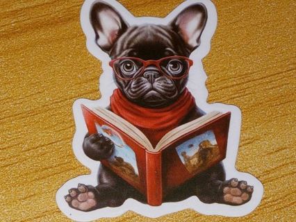 Dog Cute one new nice vinyl lab top sticker no refunds regular mail high quality!