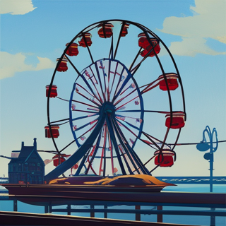 Listia Digital Collectible: Ferris Wheel On The Pier