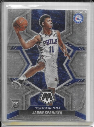 Jaden Springer 2021-22 Mosaic #226 Rookie Card