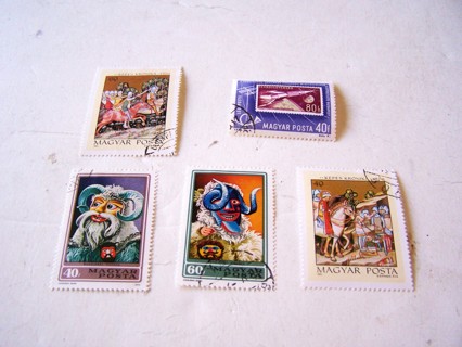 Hungary Postage Stamps Used Set of 5
