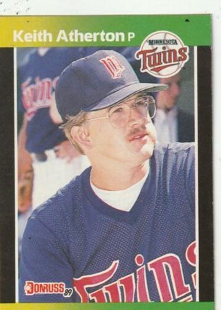 Keith Atherton 1989 Donruss Minnesota Twins