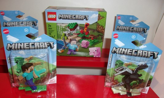 LEGO Minecraft LEGO Minecraft The Creeper Ambush Building Toy 21177 Ender Dragon , Steve, Enderman +