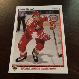 1990-91 Upper Deck - [Base] #453 World Junior Champions - Jason Marshall