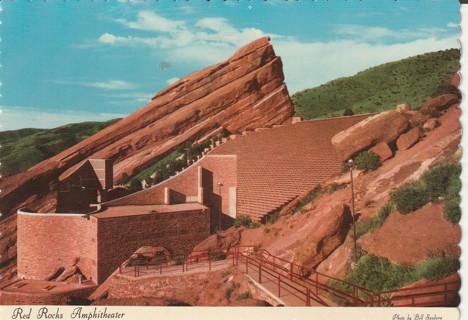 Vintage Unused Postcard: (gin): Red Rocks Amphitheater, CO