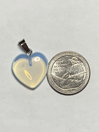 ♡HEALING STONE CHARM~#8~HEART-SHAPED~1 CHARM ONLY~FREE SHIPPING♡