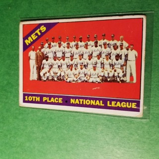 1966 - TOPPS BASEBALL CARD NO. 172 - 1OTH PLACE N. L. - METS