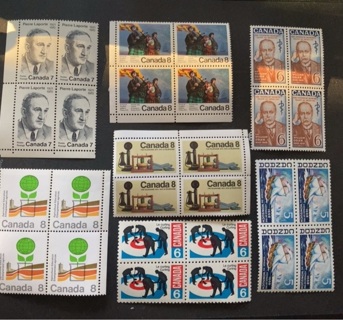 Canada MNH collectable stamp blocks 