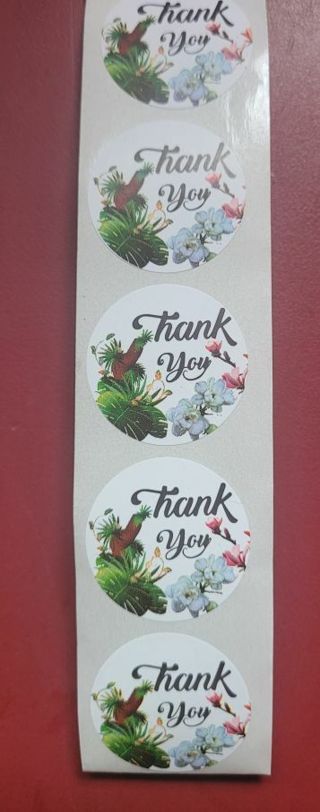 30 Thank You Stickers