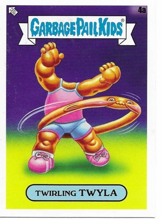 Brand New 2024 Topps Garbage Pail Kids Twirling Twyla Sticker From the Kids At Play Set