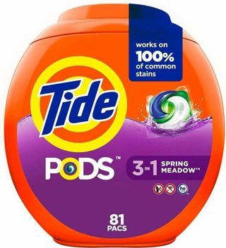 ✔ TIDE PODS SPRING MEADOW HE - 81 COUNT TUB ✔