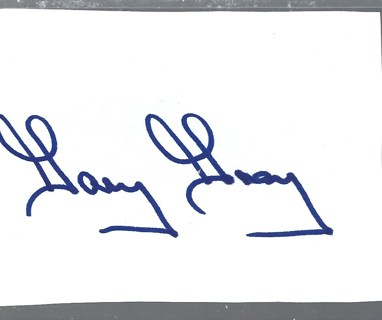 Gary Gray Signed Index Card Seattle Mariners Texas Rangers Cleveland Indians MLB