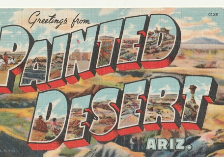 Unused Postcard: Greetings from Painted Desert, AZ