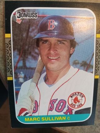 1987 DONRUSS MARC SULLIVAN BOSTON RED SOX BASEBALL CARD# 643