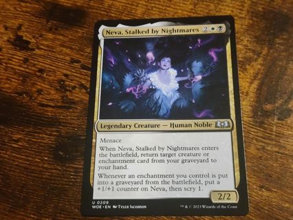 Magic the gathering mtg Neva Stalked by Nightmares Wilds of Eldraine