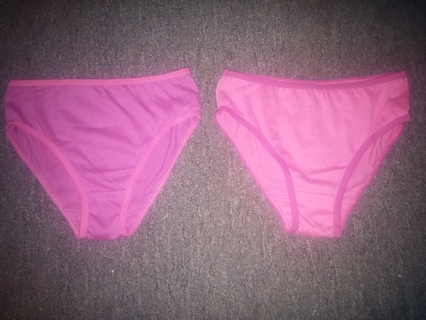 2 Pairs of Pink SIMPLY ADORABLE Briefs for Girls - Size 8