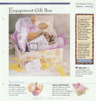 Making Gift Baskets and Mixes Leaflet: Engagement Gift Box