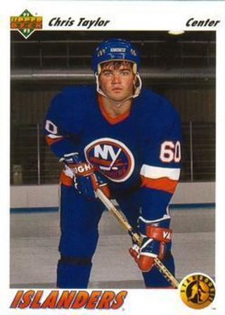 Tradingcard - NHL - #454 - Chris Taylor SR, VAR - New York Islanders VAR: Hologram has "UPPER DECK" 