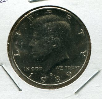 1989 D Kennedy Half Dollar-From Mint Set-B.U.